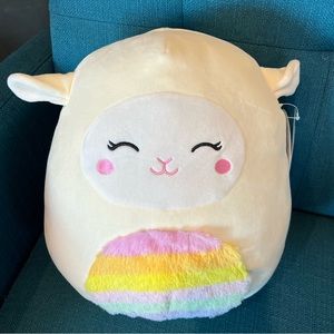 Squishmallow 12” Sophie the Lamb Easter Rainbow Fuzzy Soft Belly NEW